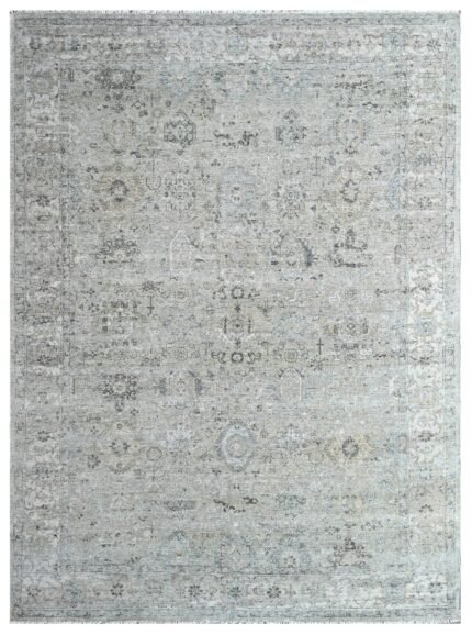 Sage Whisper Hand Knotted Wool Rug