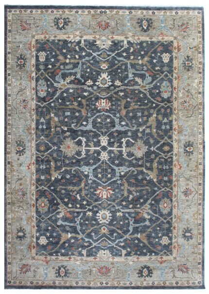 Midnight Atlas Hand Knotted Wool Rug