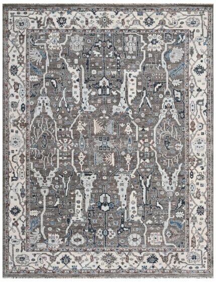 Obsidian Nomad Hand Knotted Wool Rug