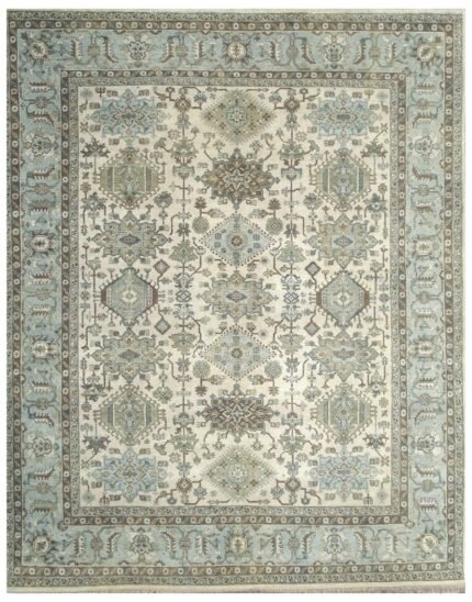 Ivory Mist Hand Knotted Wool Rug