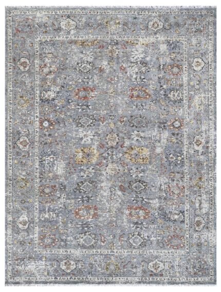 Silver Heritage Hand Knotted Wool Vintage Rug