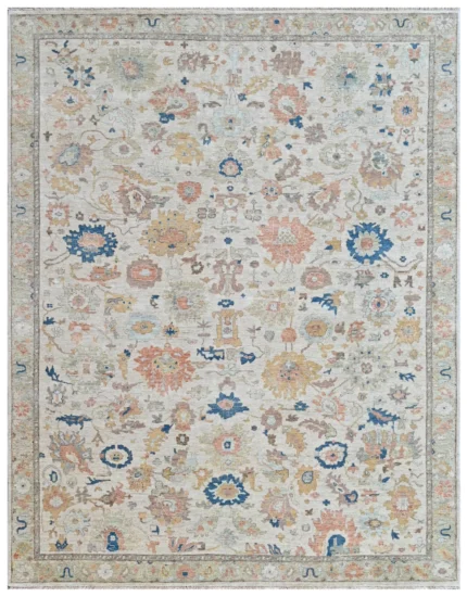 Persian Oushak Hand Knotted Wool Rug