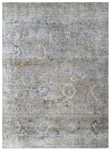 Mustard Mist Vintage Hand Knotted Wool Rug