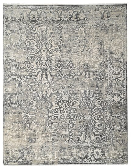 Earthstone Hand Knotted Wool Vintage Rug