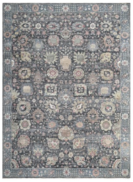 Midnight Heirloom Hand Knotted Wool Rug