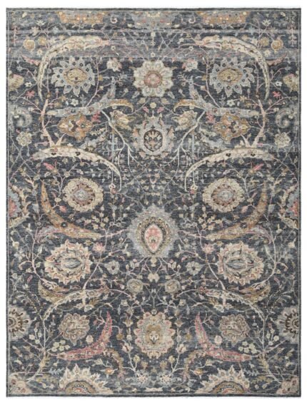 Charcoal Majesty Hand Knotted Wool Rug