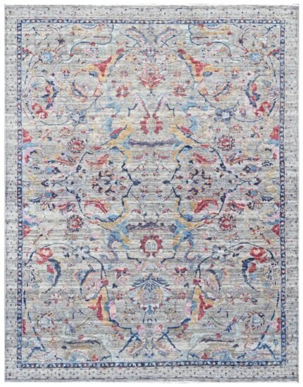 Vintage Royale Hand Knotted Wool & Bamboo Silk Rug