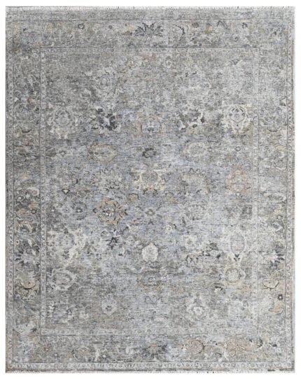 Vintage Smoke Palace Hand Knotted Oxidized Rug