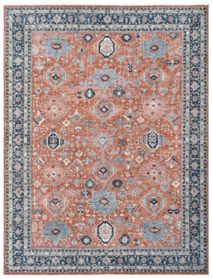 Rust Haven Hand Knotted Wool Rug