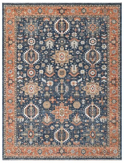 Ember Mosaic Hand Knotted Wool Rug