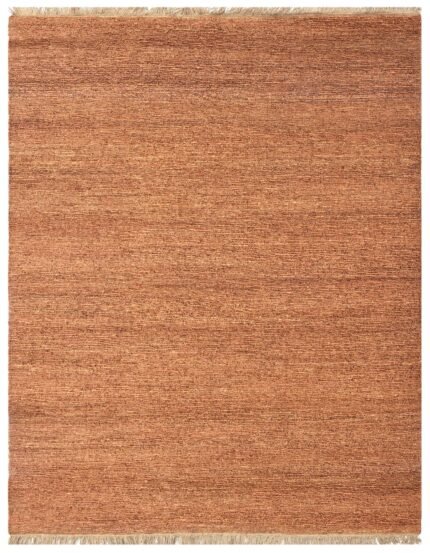 Terracotta Luxe Hand Knotted Jute Area Rug