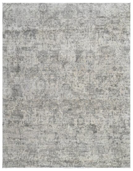 Linen Mist Hand Knotted Wool Vintage Rug