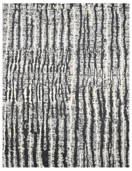 Monochrome Drift Hand Knotted Rug