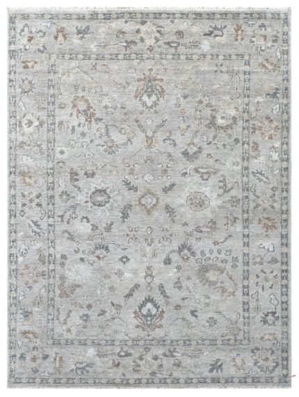 Silver Ash Hand Knotted Heritage Wool Rug