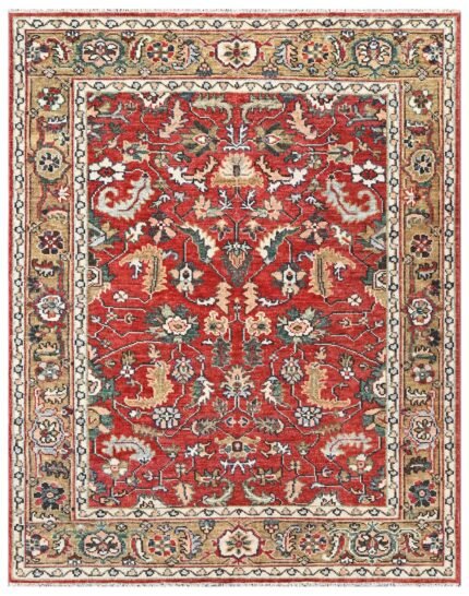 Imperial Ruby Hand Knotted Wool Rug