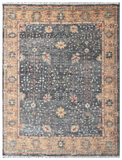 Shadow Flat Earth Hand Knotted Wool Rug