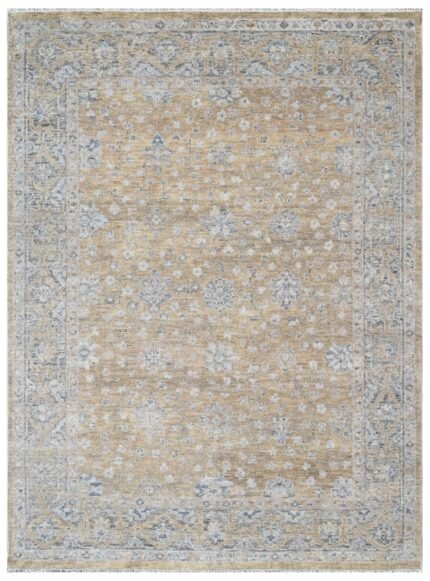 Stone Lake Sage Grey Hand Knotted Wool Rug