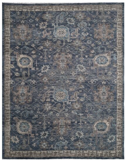 Midnight Heritage Hand Knotted Wool Rug
