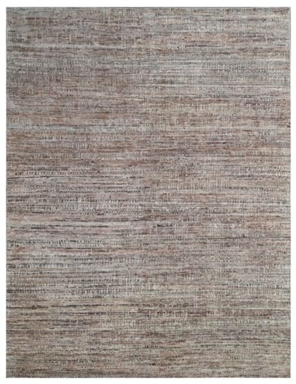 Earthcode Bark Brown Textured Hand Knotted Rug
