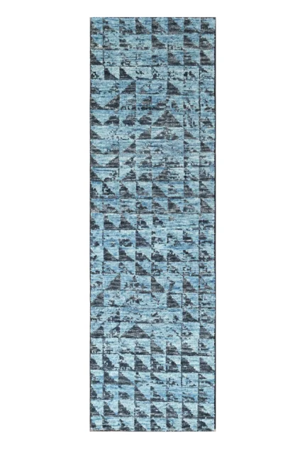 Inkstone Pattern Hand Knotted Runner