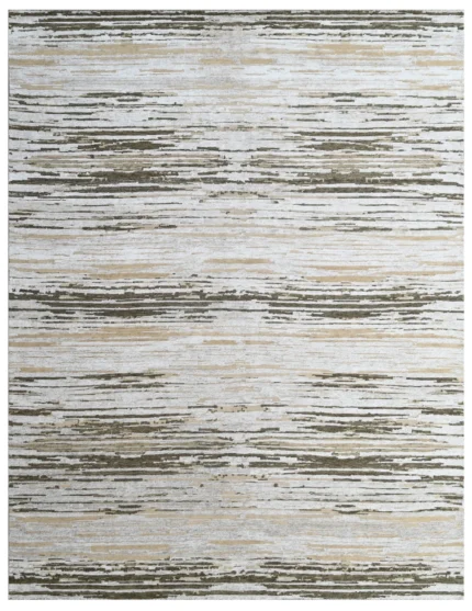 Desert Drift Beige Abstract Hand Knotted Rug
