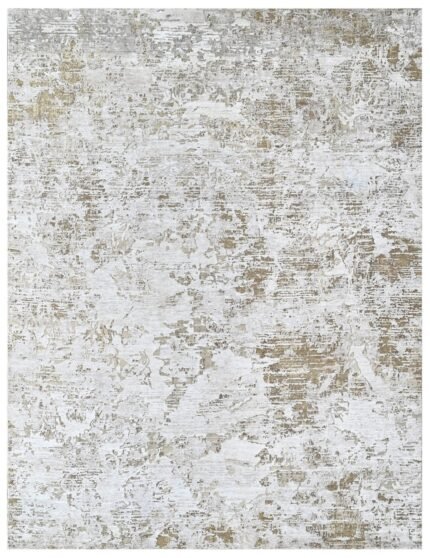 Ivory Dune Hand Knotted Wool & Bamboo Silk Rug