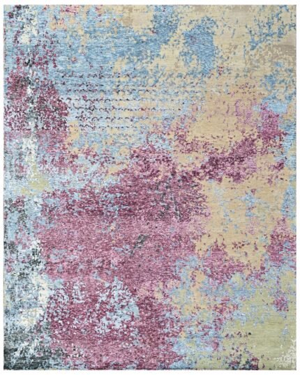 Rosé Mirage Contemporary Hand Knotted Area Rug