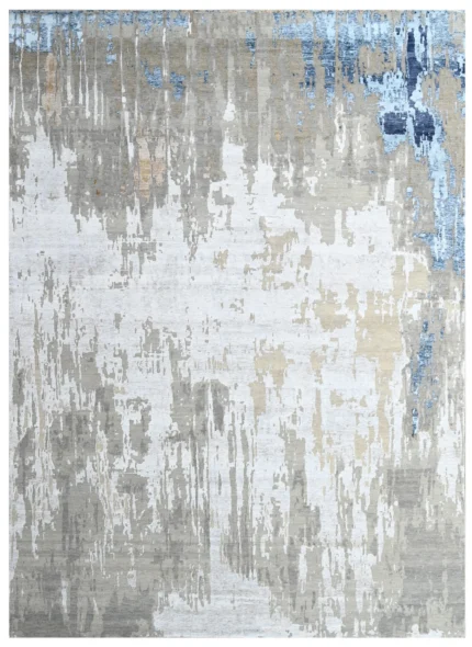 Glacier Fade Premium Hand Knotted Abstract Rug