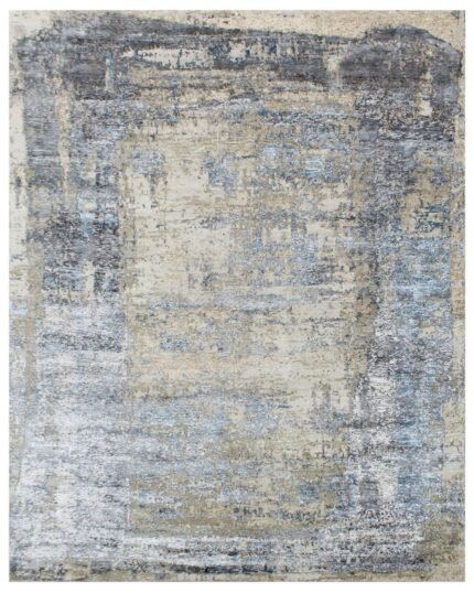 Fog Grey Hand Knotted Rug