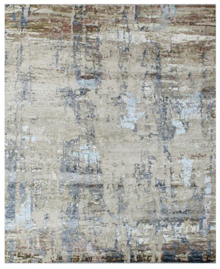 Urban Mist Hand Knotted Wool & Bamboo Silk Rug
