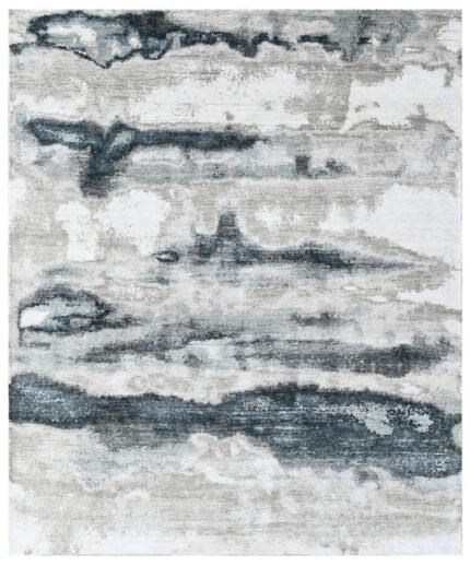 Ocean Mist Hand Knotted Bamboo Silk Rug