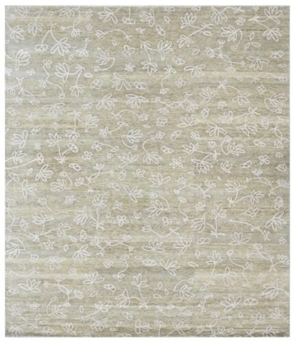 Desert Bloom Hand Knotted Bamboo Silk Rug