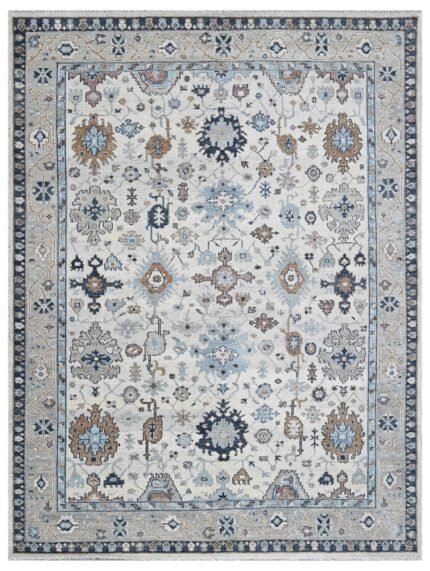 Ivory Sovereign Heritage Hand Knotted Wool Rug