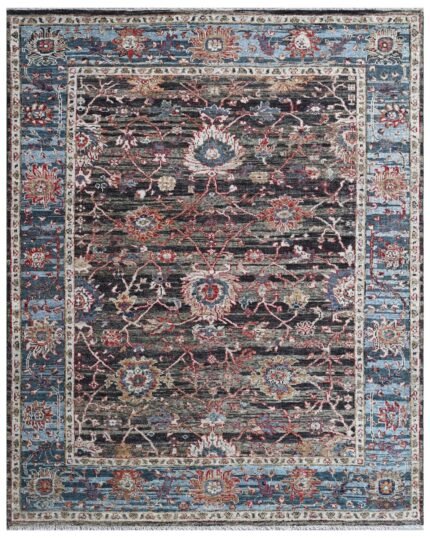 Royal Ember Chaos Hand Knotted Statement Rug