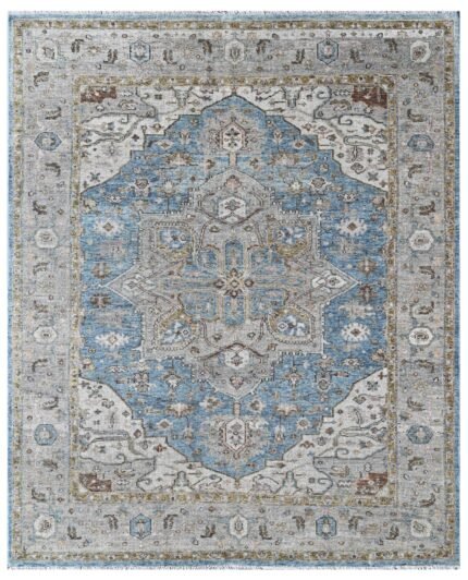 Azure Memory Hand Knotted Rug