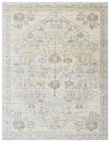 Ivory Palace Hand Knotted Designer Estate Rug