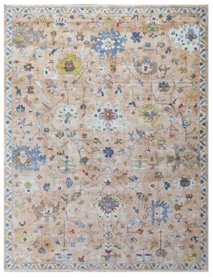 Desert Bloom Hand Knotted Wool Rug