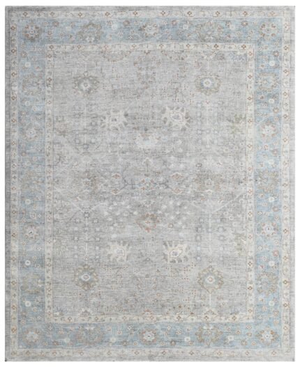 Silver Mist Hand Knotted Wool Rug
